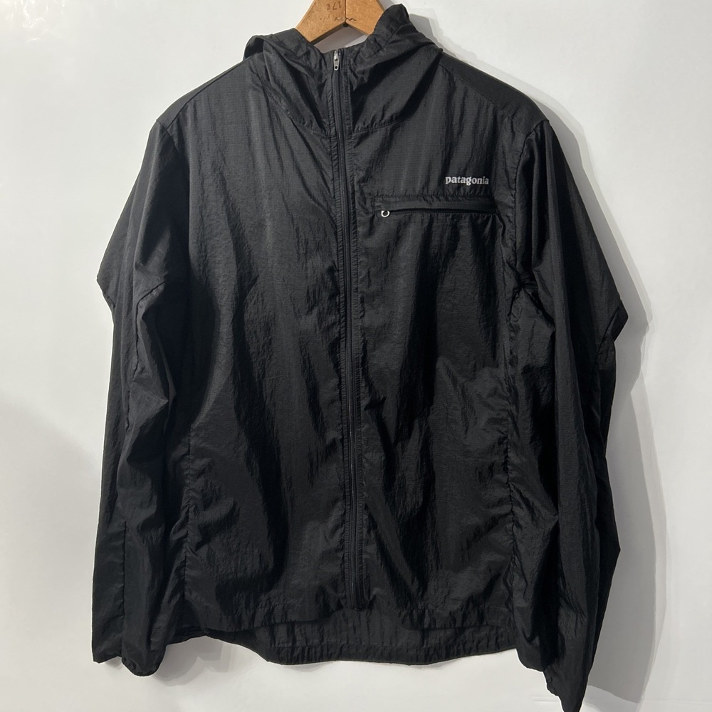 Women's Patagonia Houdini Jacket Hooded Ultralight Windbreaker Run 24145 Large